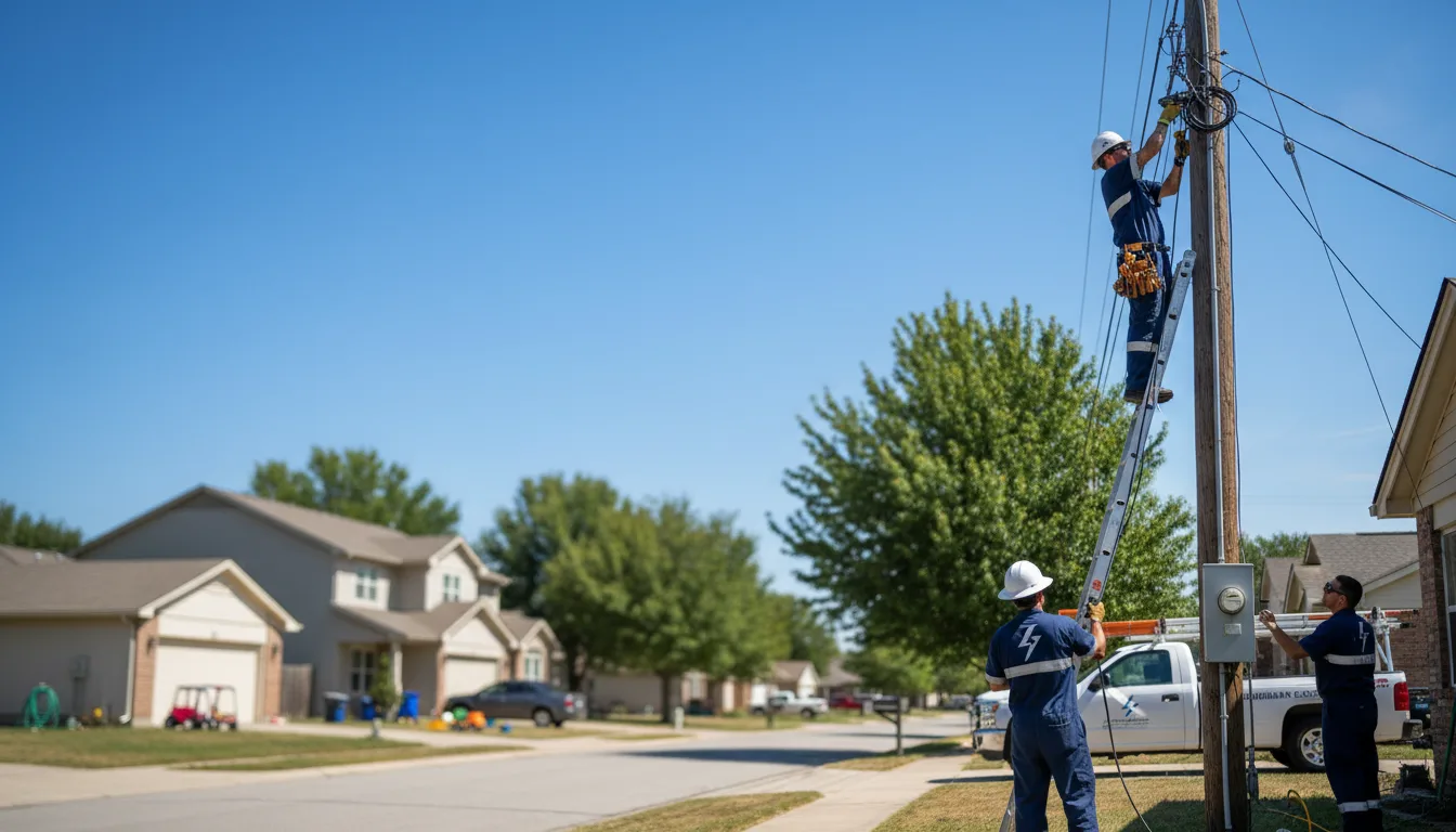 Residential electrician providing installation services in Lehr, ND